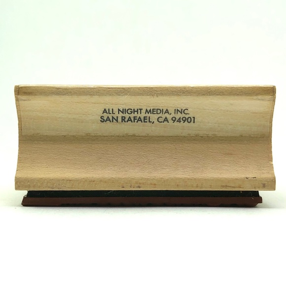 Mary Engelbreit Magic Carpet Book Plate Rubber Stamp 688F This Book Belongs To - Picture 9 of 11